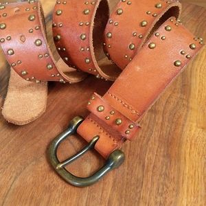 Abercrombie Studded Genuine Leather Belt